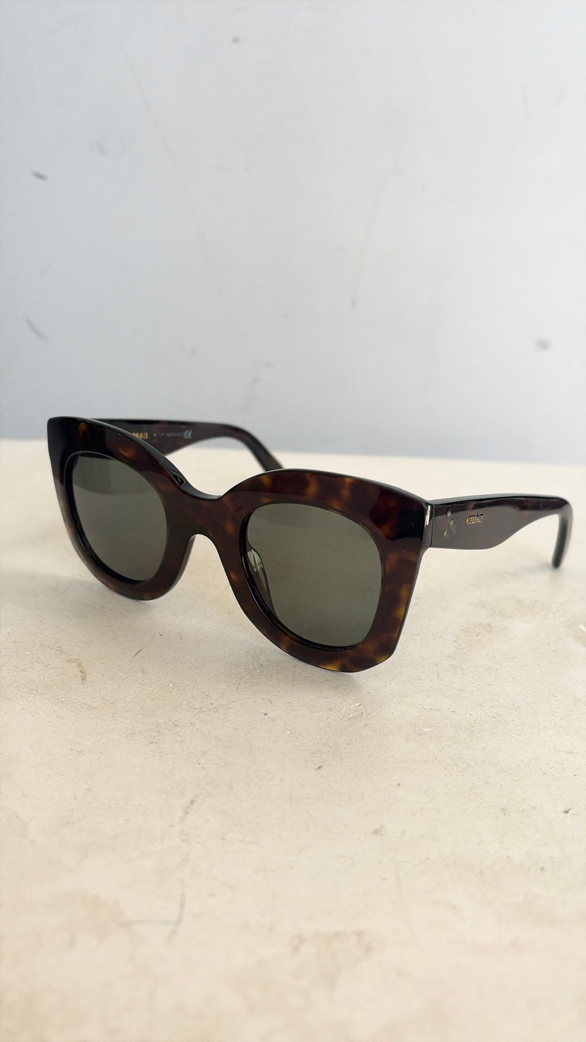 Celine Dark Havana Tortoishell Sunglasses