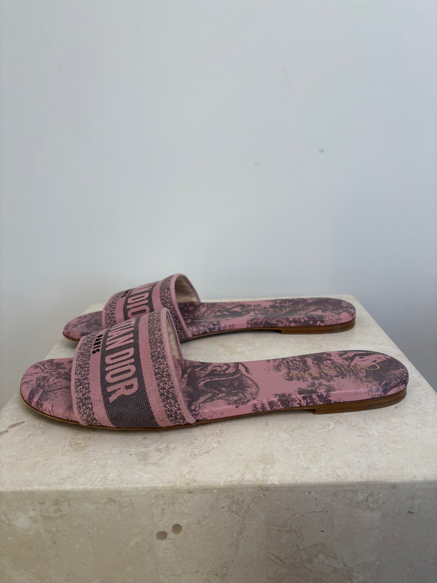 Dior Dway Slide Pink Grey, 40.5