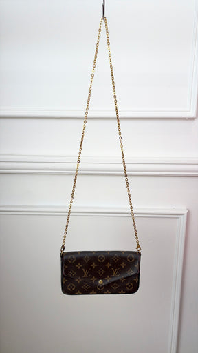 Louis Vuitton Felicie Pochette Monogram Cross Body Pouch