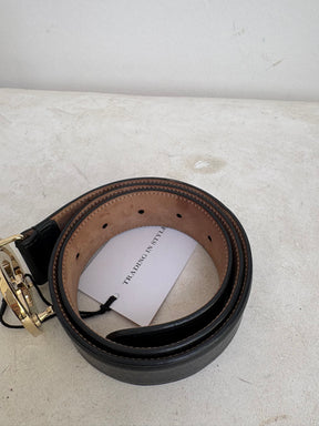 Gucci Black Leather Blondie Belt, 70