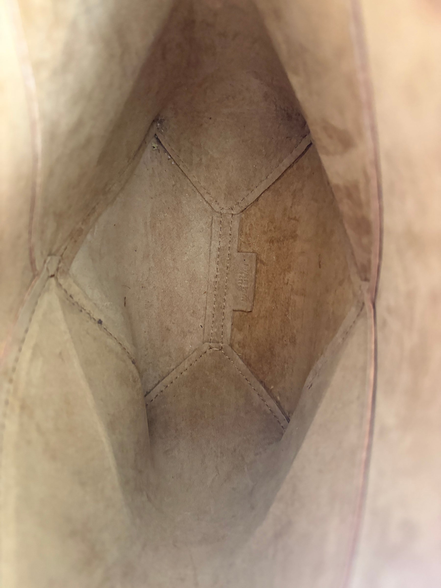 Loewe Mini Puzzle Fold Tote In Tan