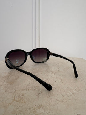 Chanel Black Rectangular Sunglasses
