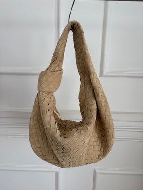 Bottega Veneta Beige Suede Jodie Bag