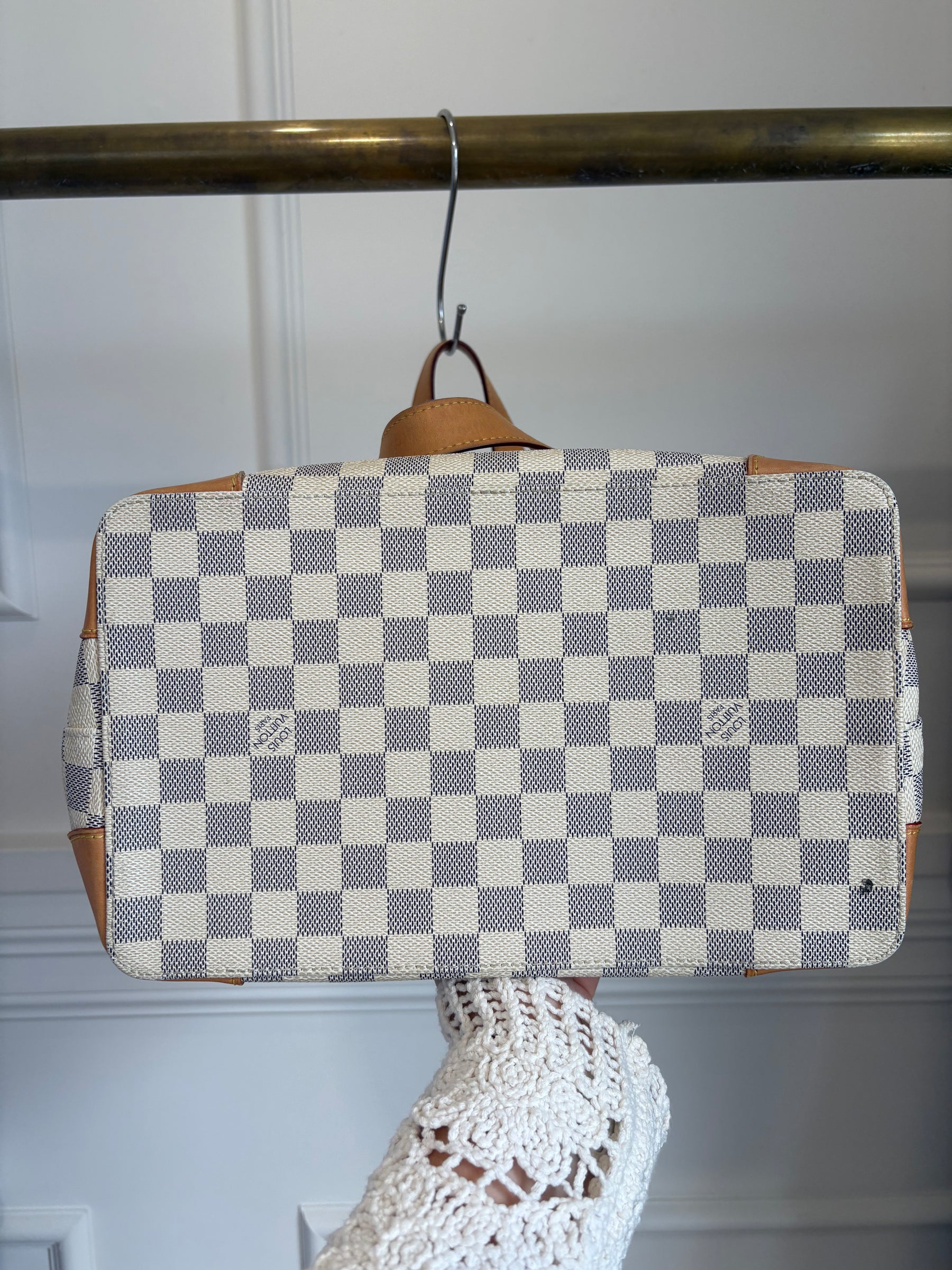 Louis Vuitton Canvas Damier Azur Hampstead PM Tote