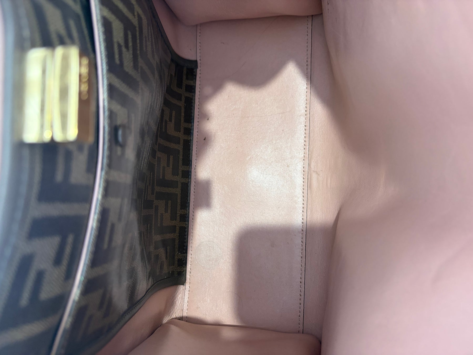 Fendi Stone Leather Peekaboo X-Lite Bag