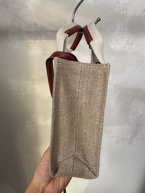 Chloé Canvas Logo Mini Woody Tote