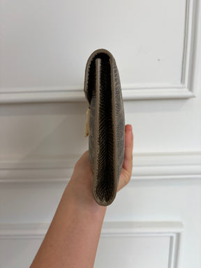 Jimmy Choo Snake Skin Embossed Wristlet Clutch