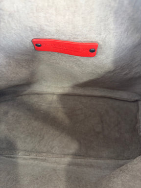 Bottega Veneta Red Intrecciato Leather Shoulder Bag