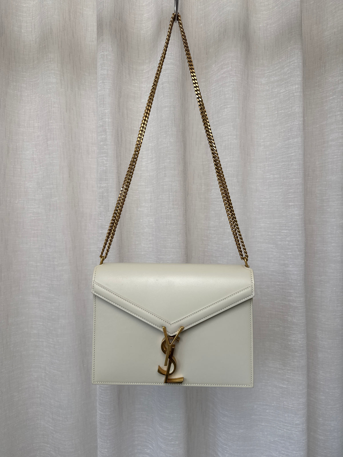 Saint Laurent Stone Leather Cassandra Envelope Chain Bag