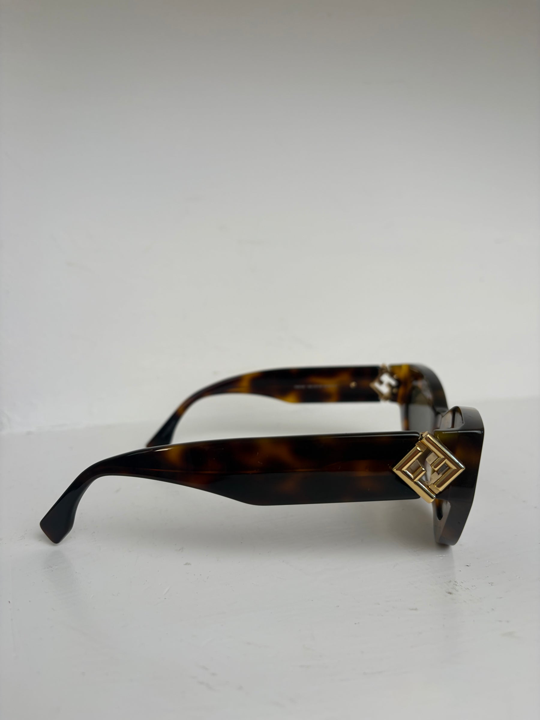 Fendi Tortoishell Cat Eye Sunglasses