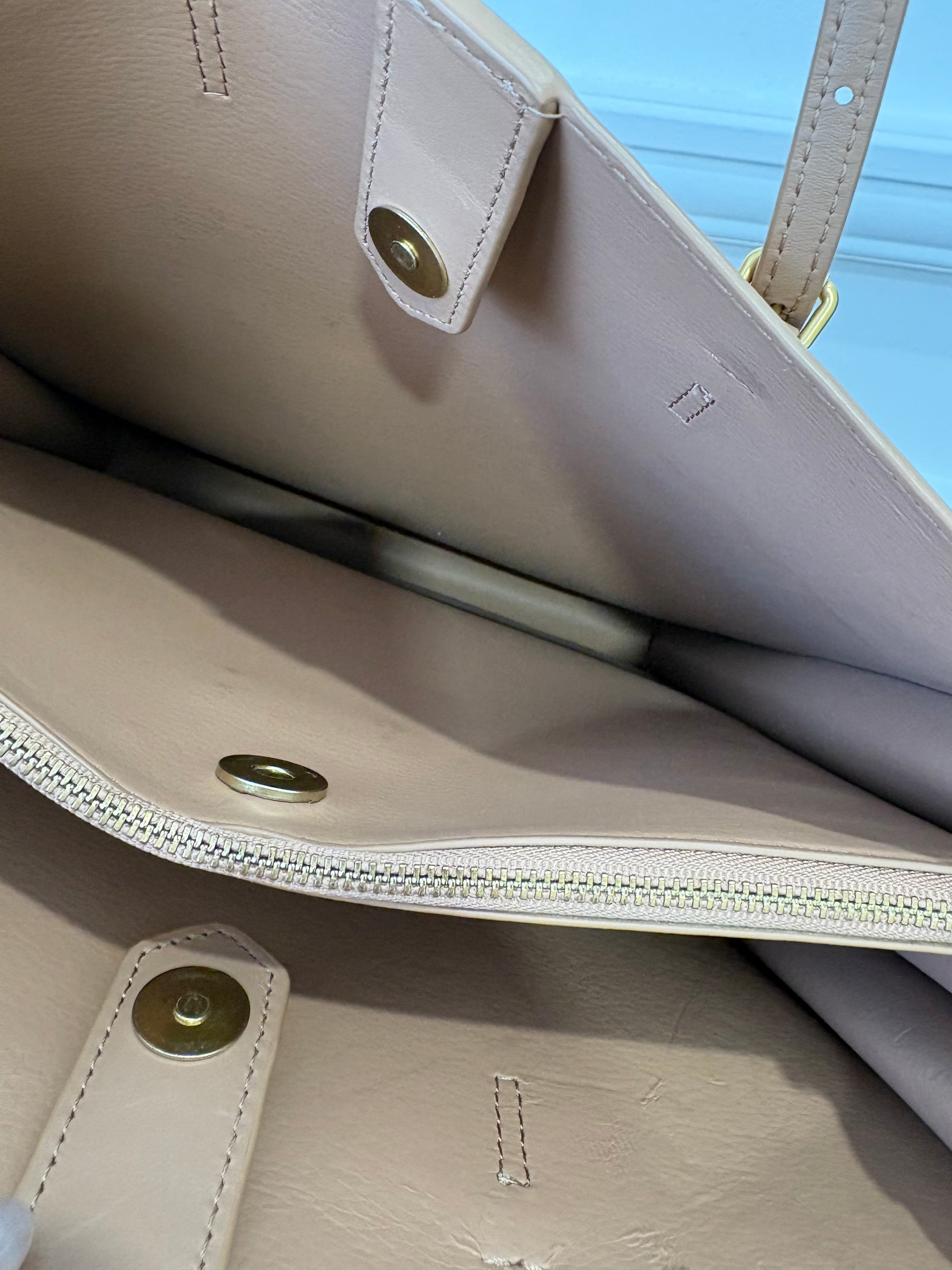 Oroton Brown Leather Logo Tote