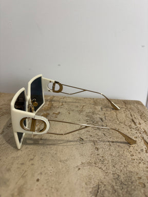 Dior Cream Oversized Square Sunglasses