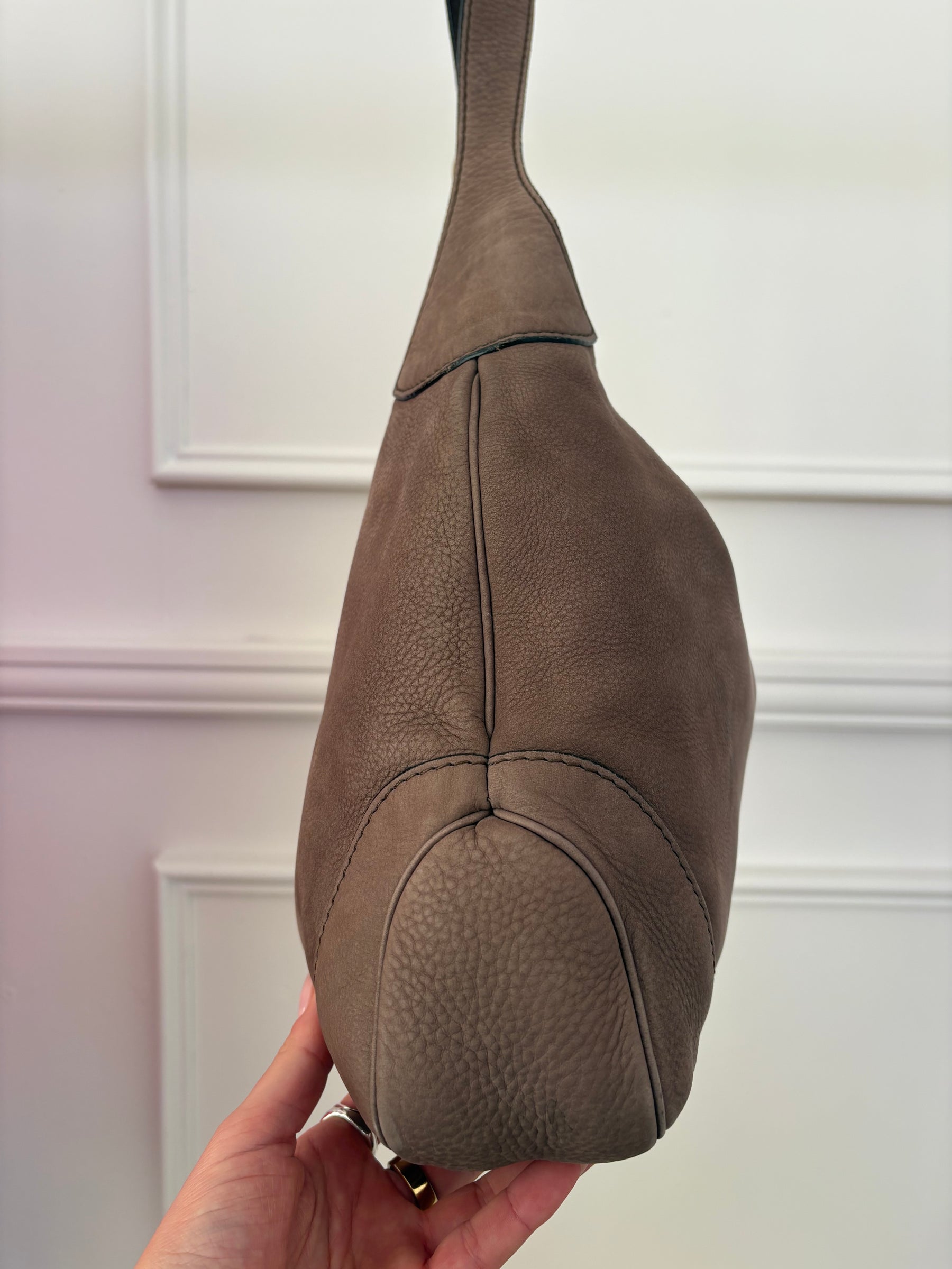 Gucci Taupe Nubuck Jackie Bag