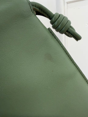 Loewe Green Leather Cross Body Pouch
