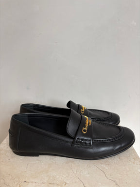 Dior Black Leather Boy Loafer, 38
