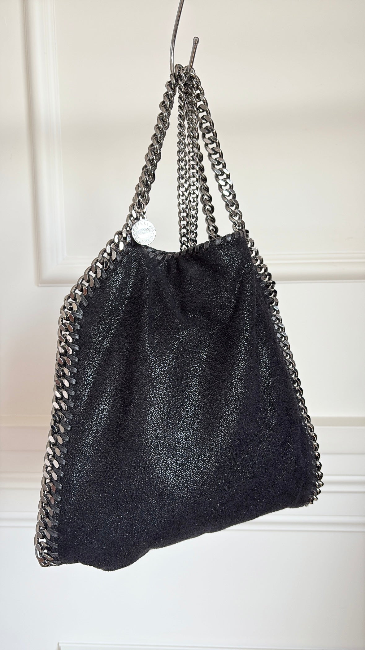 Stella McCartney Black Suede Falabella Tote