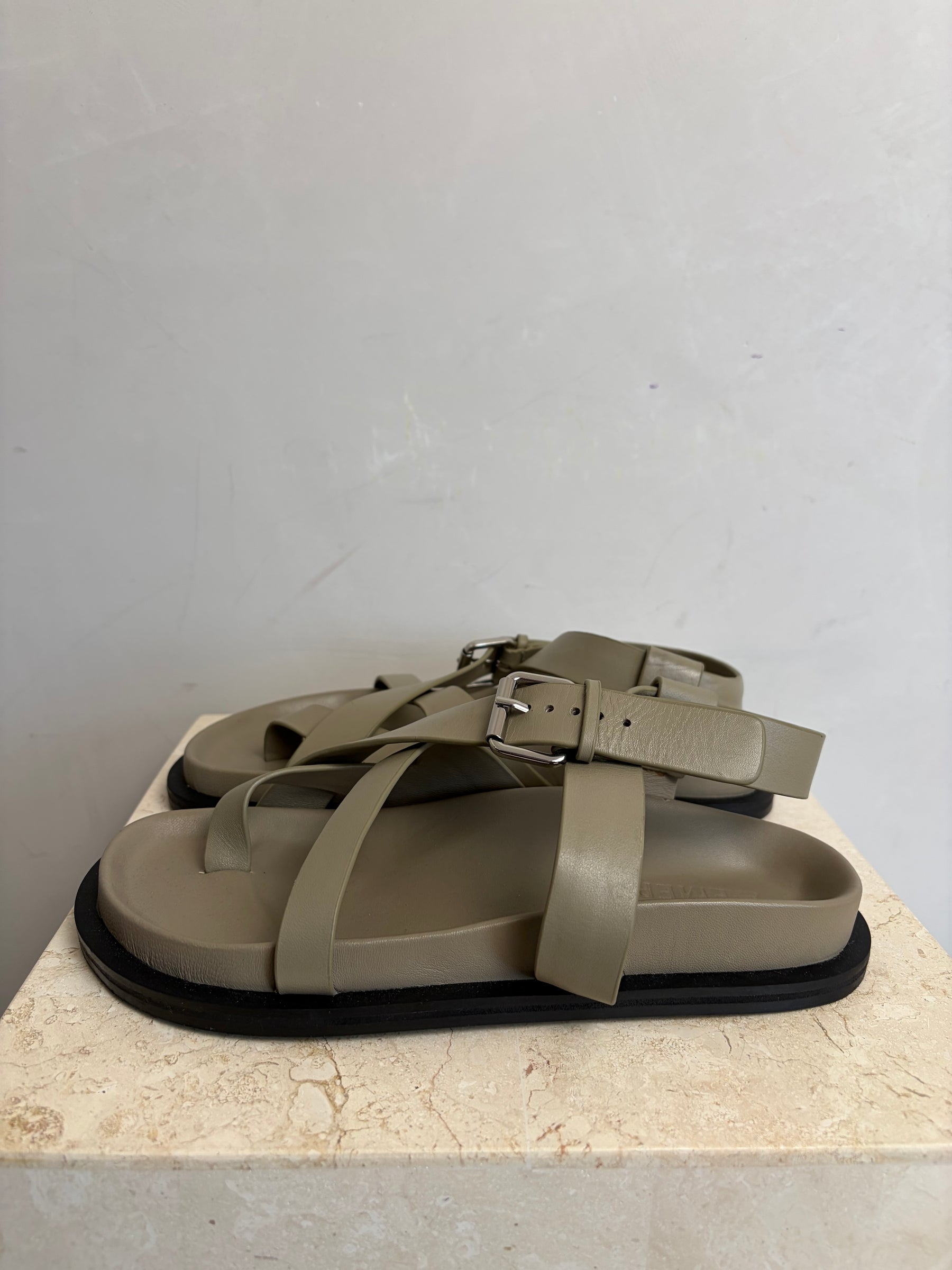 A.EMERY Sage Leather Sandal, 38