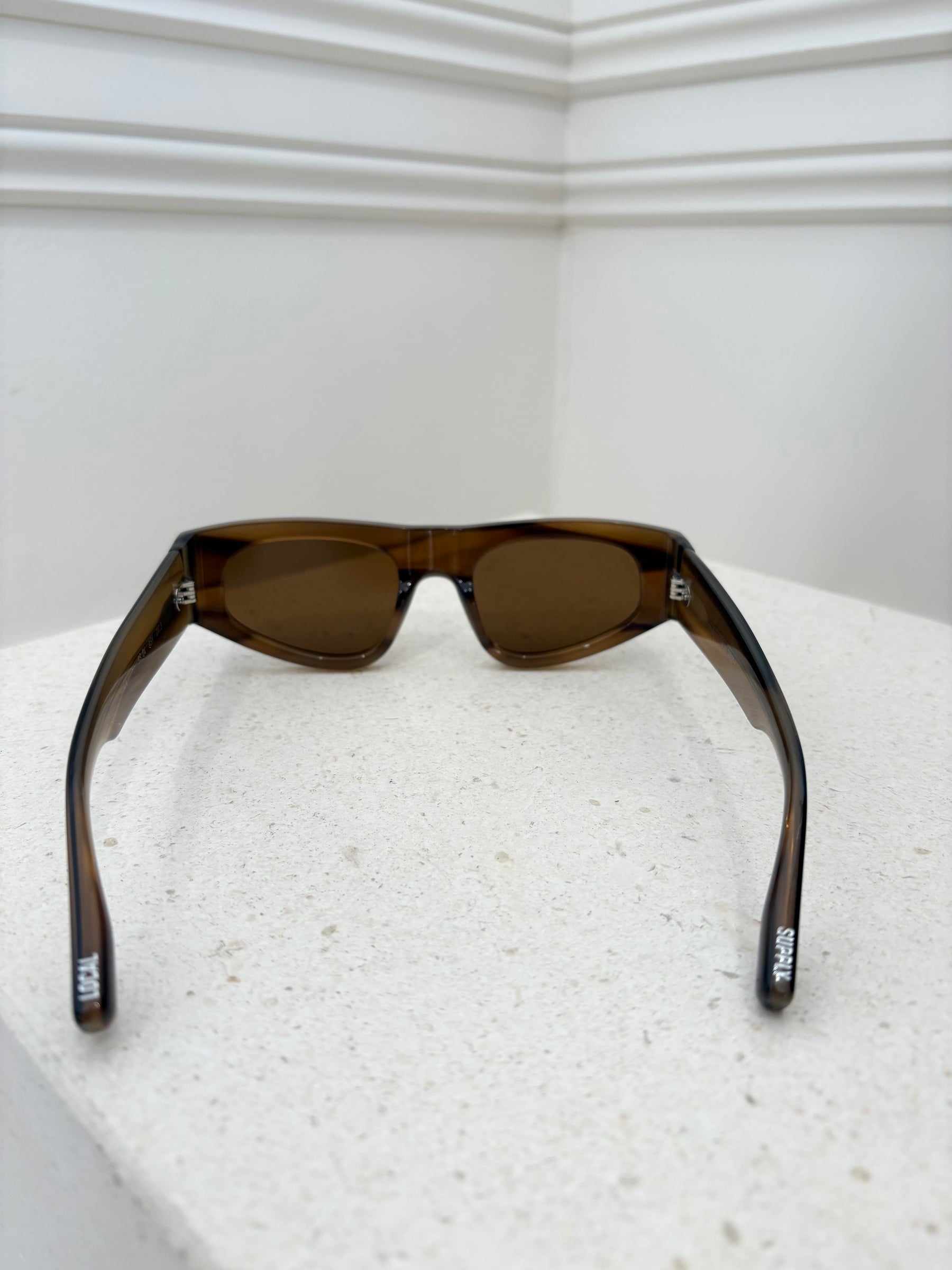 bassike x Local Supply 04 Sunglasses Ash Horn/Brown