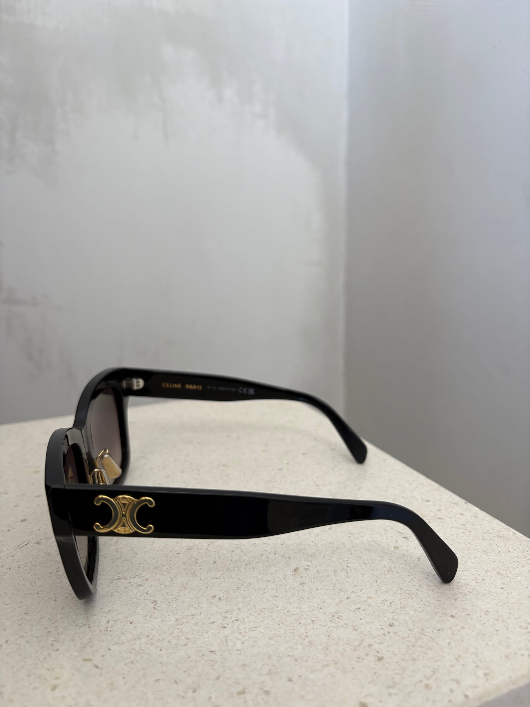 Celine Triomphe Oversized Sunglasses Black