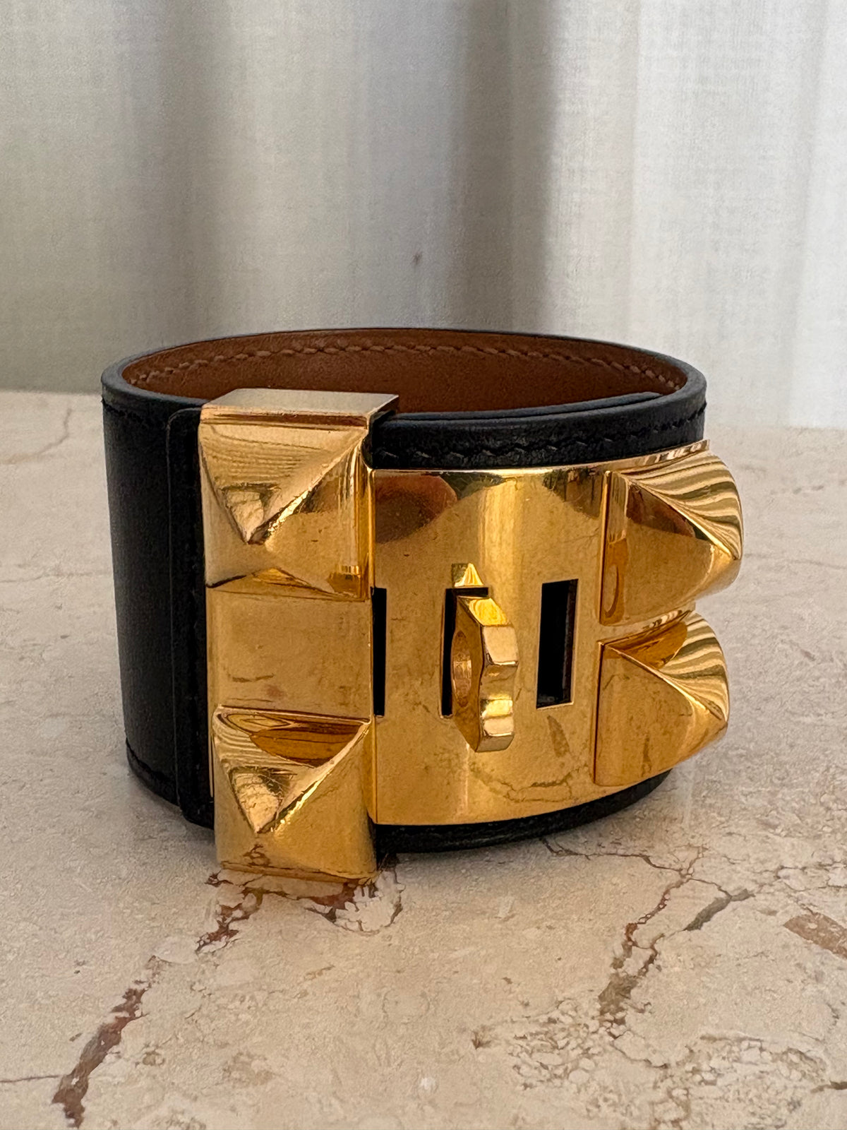 Hermès Colliers De Chien Black Gold Hardware