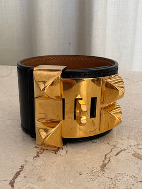 Hermès Colliers De Chien Black Gold Hardware
