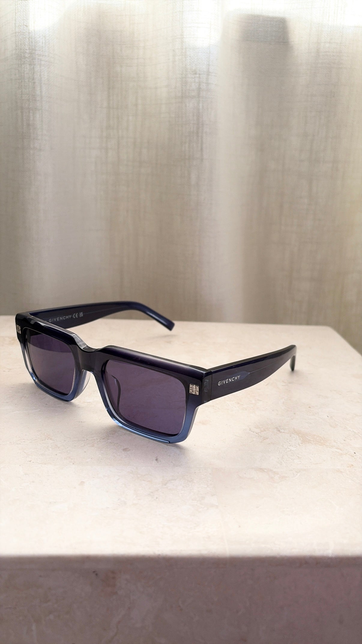 Givenchy Rectangle Blue Sunglasses