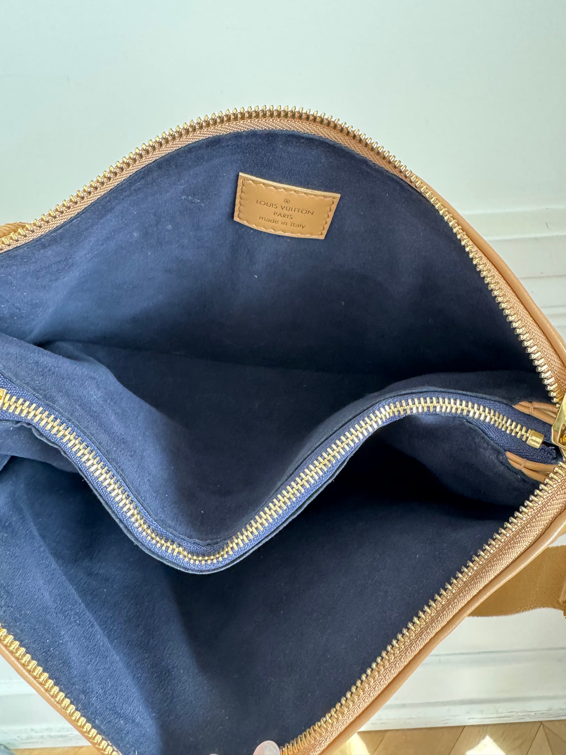 Louis Vuitton Camel Leather Coussin PM Bag