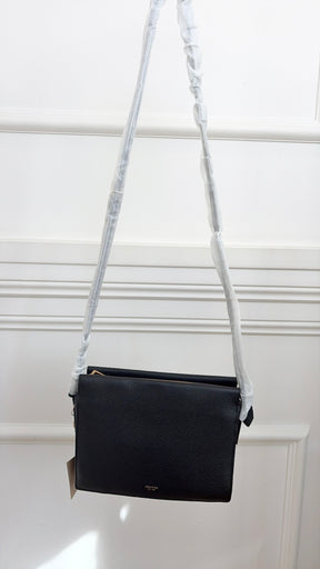 Oroton Margot Zip Cross Body Bag Black