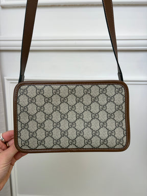 Gucci Monogram Coated Canvas Crossbody bag