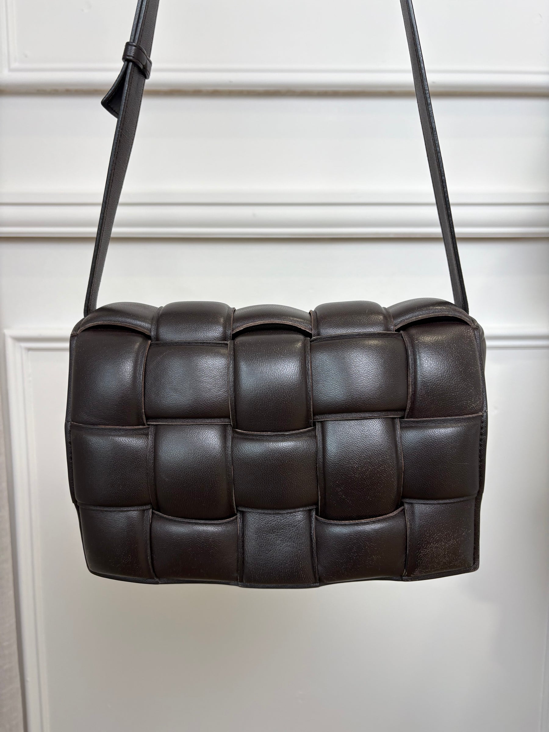 Bottega Venetta Padded Cassette Bag In Brown, 8 AU