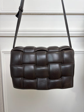 Bottega Venetta Padded Cassette Bag In Brown, 8 AU