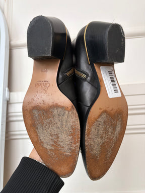 Chloé Black Studded Susanna Boots, 38.5
