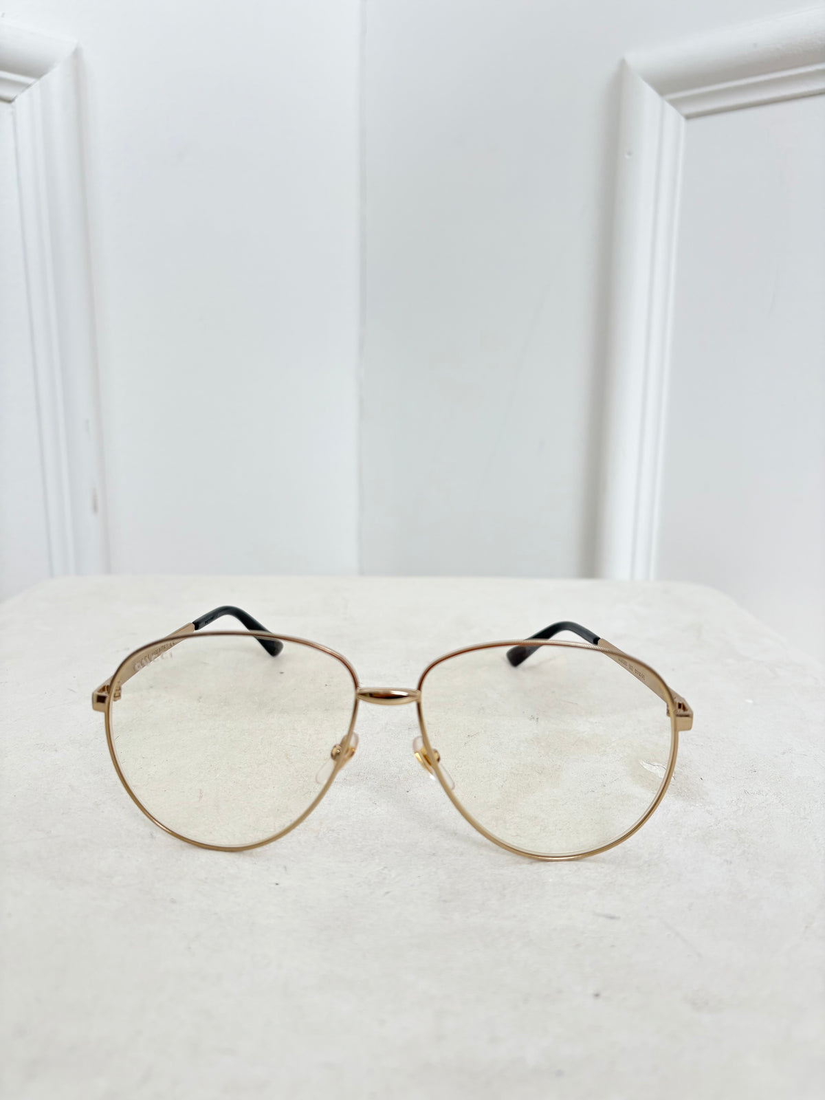Gucci Gold Frame Optical Glasses