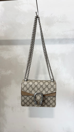 Gucci Supreme Canvas Monogram Mini Dionysus Bag