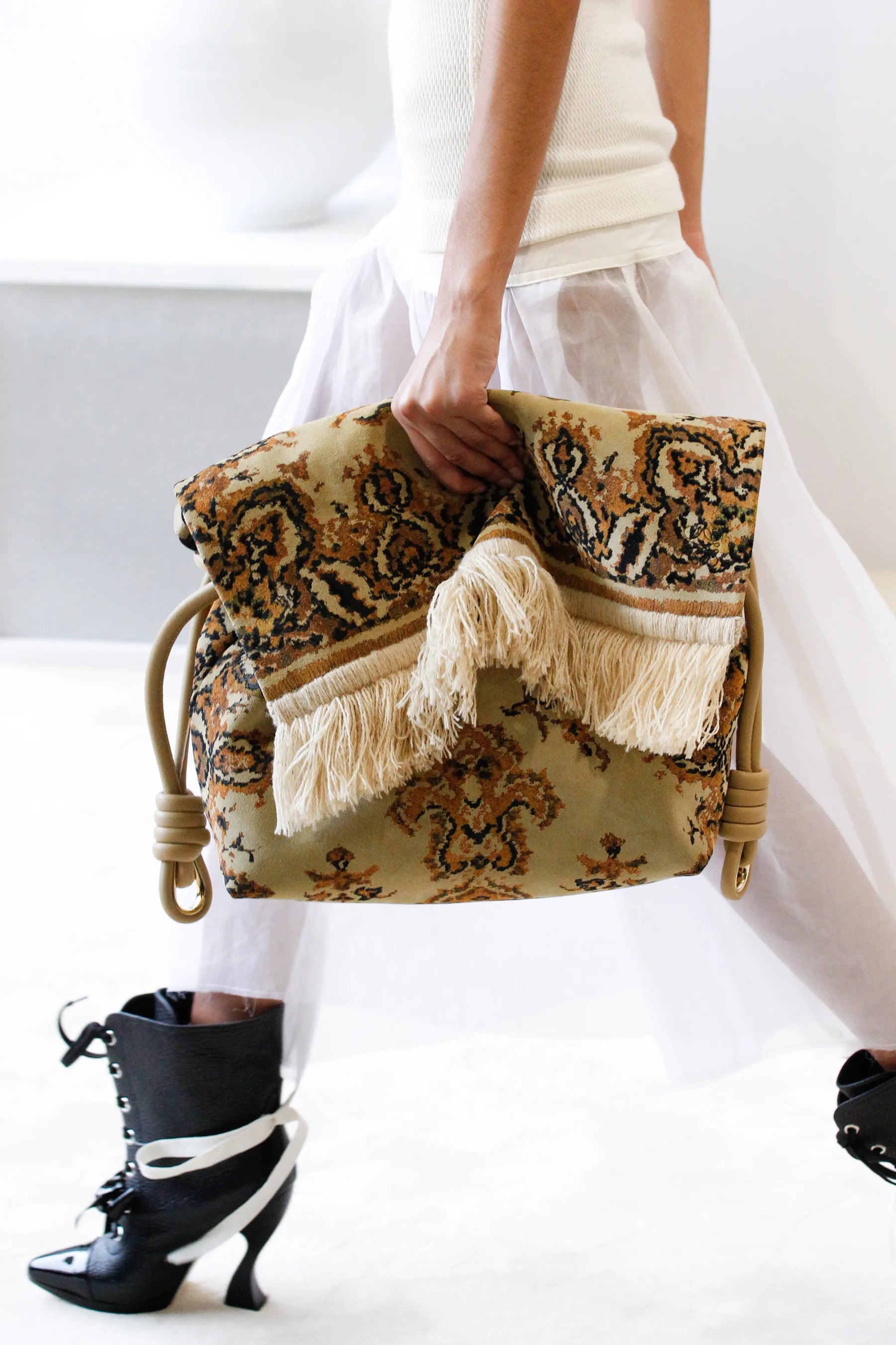 Small Flamenco Tapestry Crossbody Bag