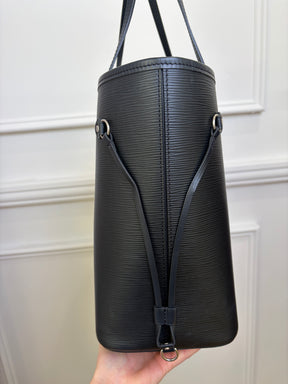 Louis Vuitton Black Epi Leather Neverfull MM Tote