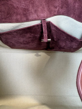 The Row Light Burgundy Suede Soft Margaux 15