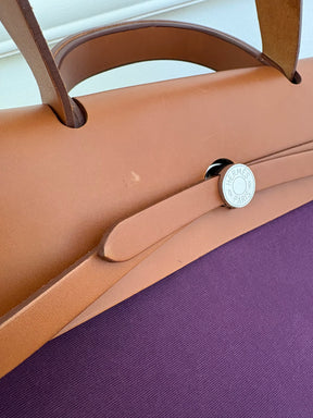 Hermès Purple Canvas Her Bag 39
