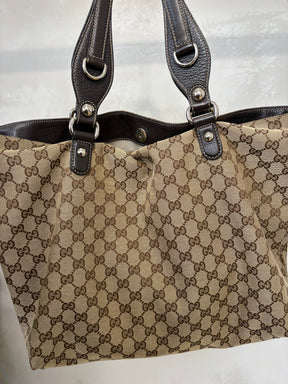 Gucci Monogram Canvas Tote