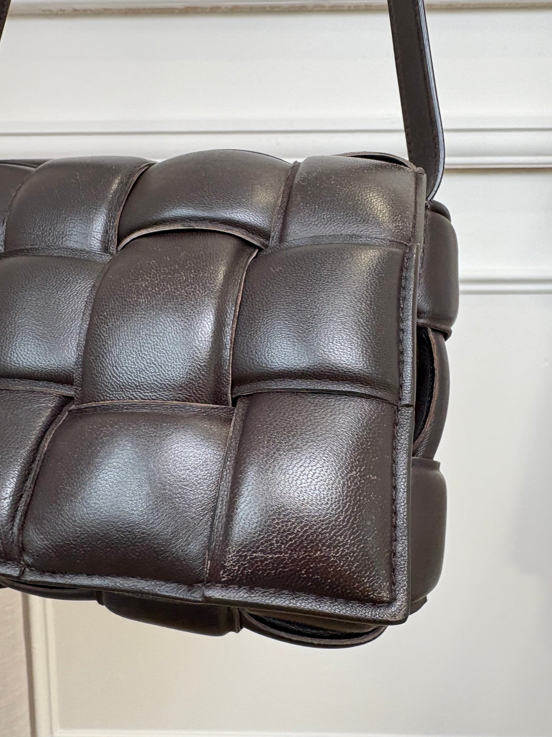 Bottega Venetta Padded Cassette Bag In Brown, 8 AU