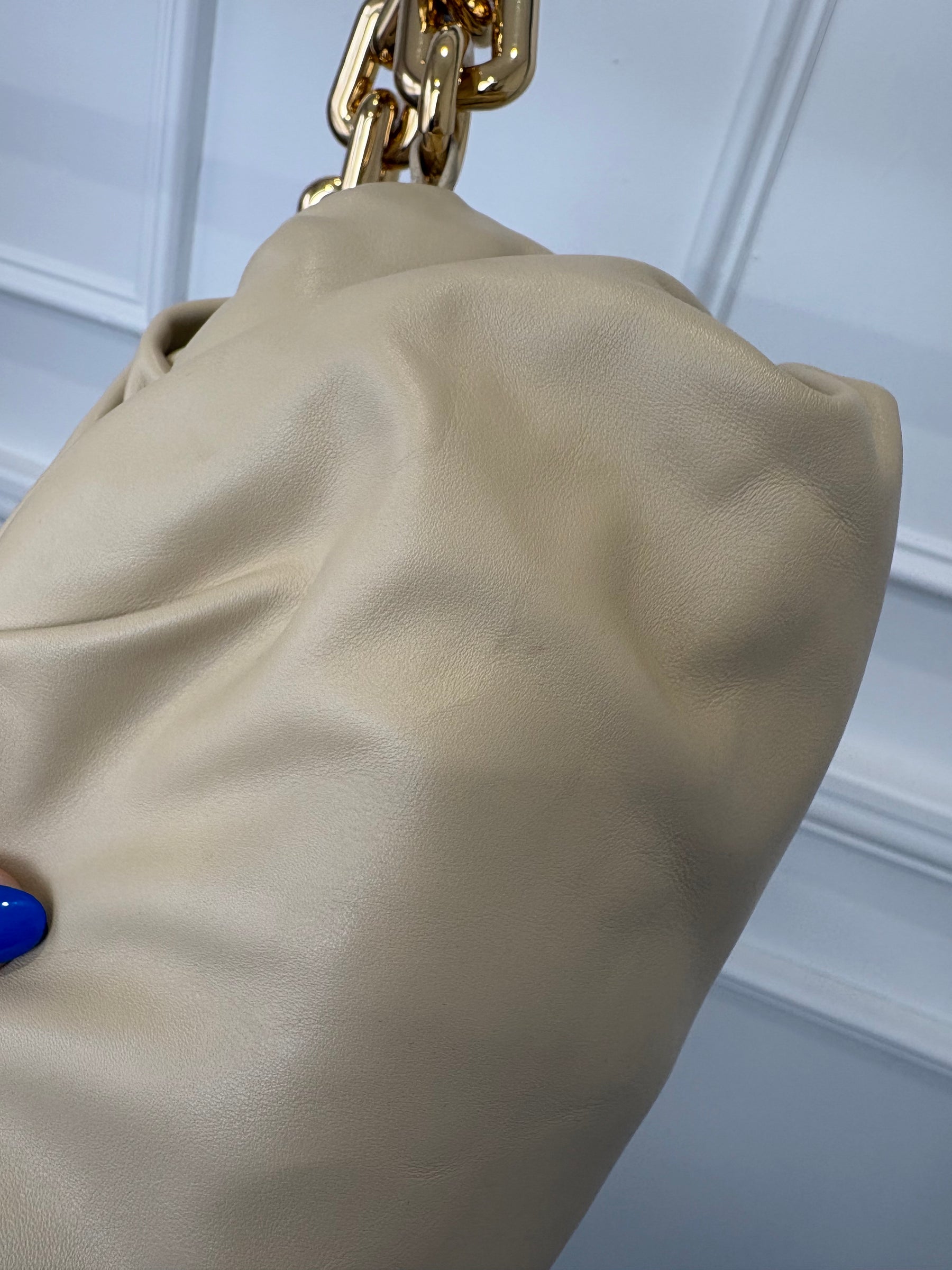 Bottega Veneta Stone Leather Shoulder Chain Pouch