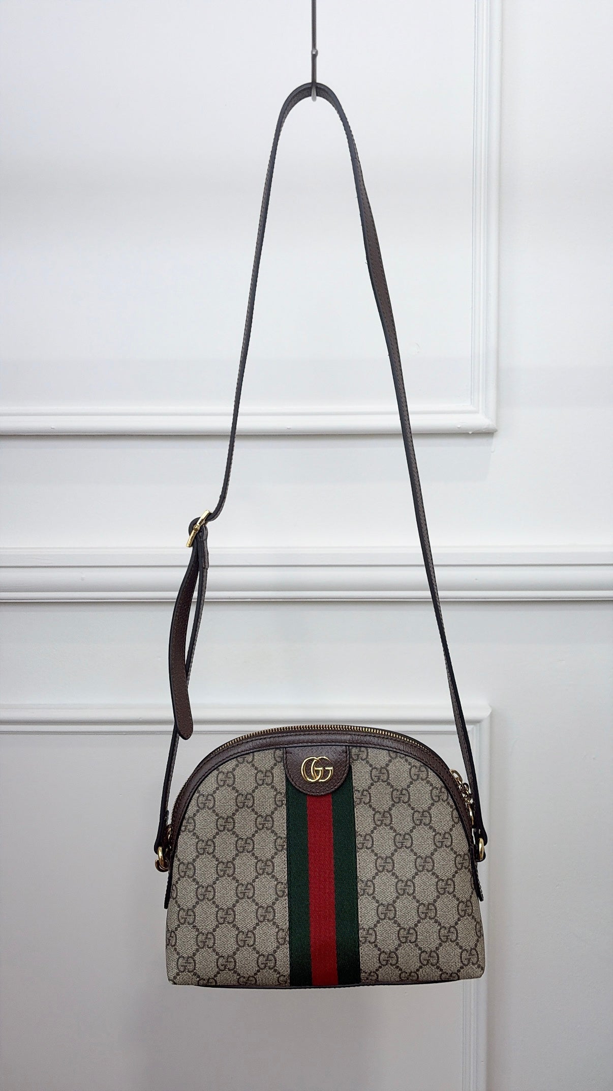 Gucci Canvas Monogram Ophidia Dome Bag