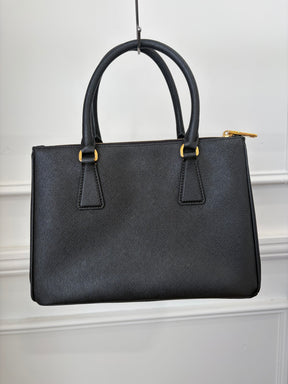 Prada Black Saffiano Leather Galleria Tote