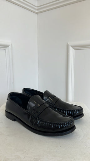 Saint Laurent Black Le Loafer, 39