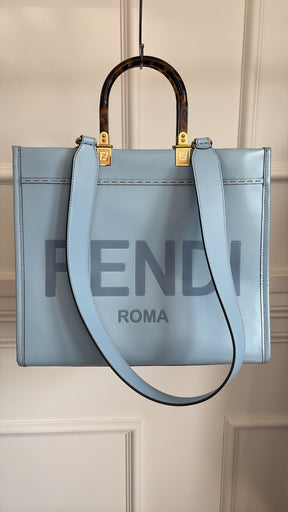 Fendi Pale Blue Sunshine Tote