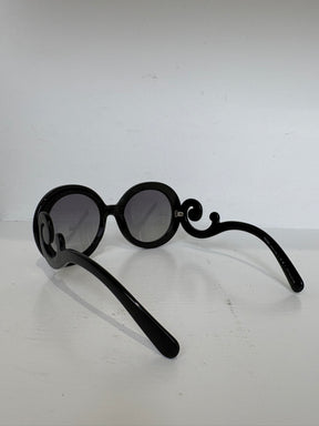 Prada Round Frame Sunglasses Black