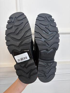 Hereu Black Leather Chelsea Boots, 39