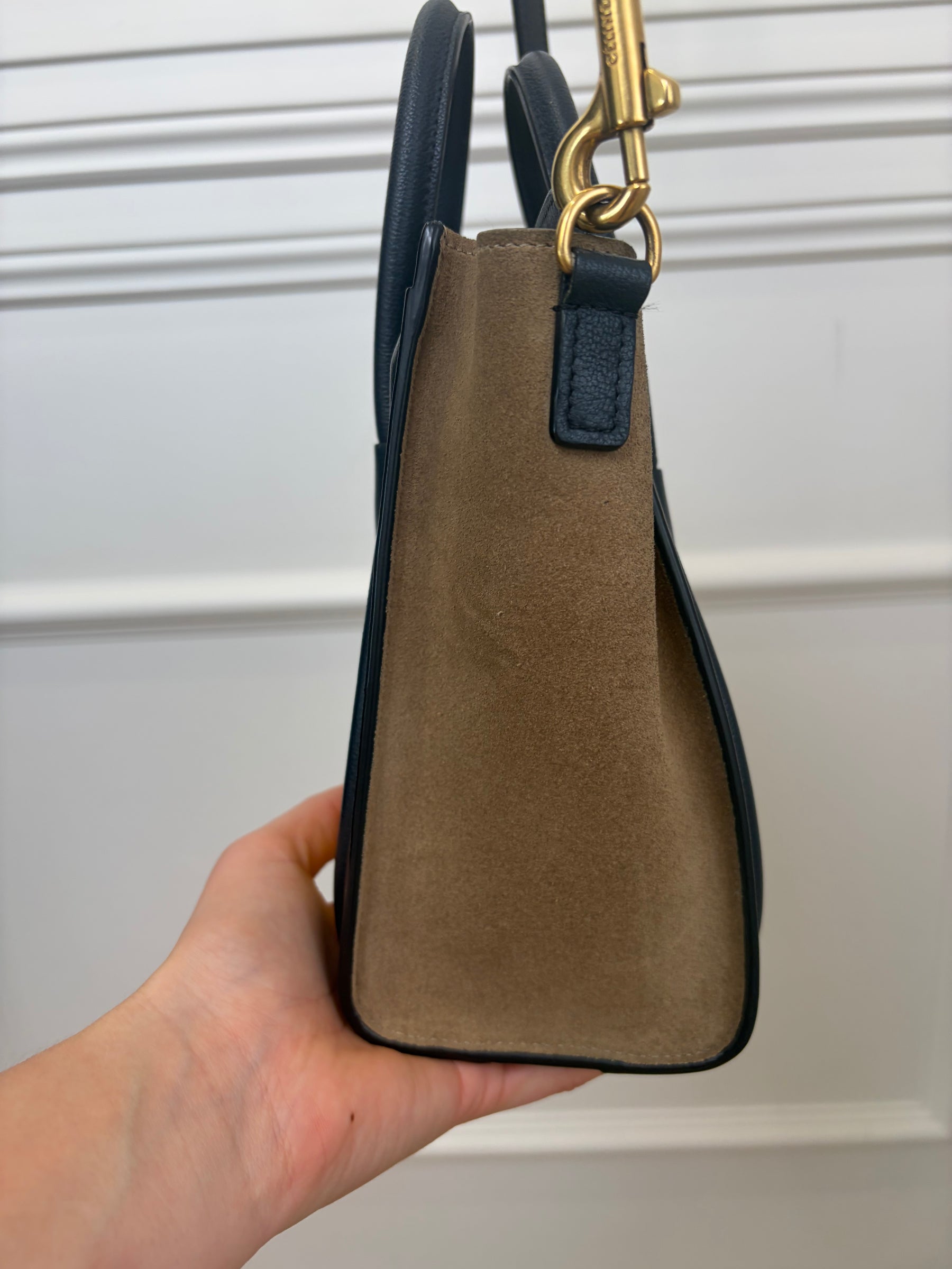 Celine Nano Luggage Tote Tricolour Yellow Black