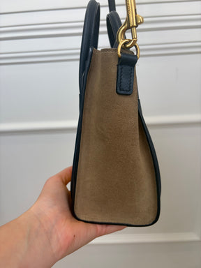 Celine Nano Luggage Tote Tricolour Yellow Black