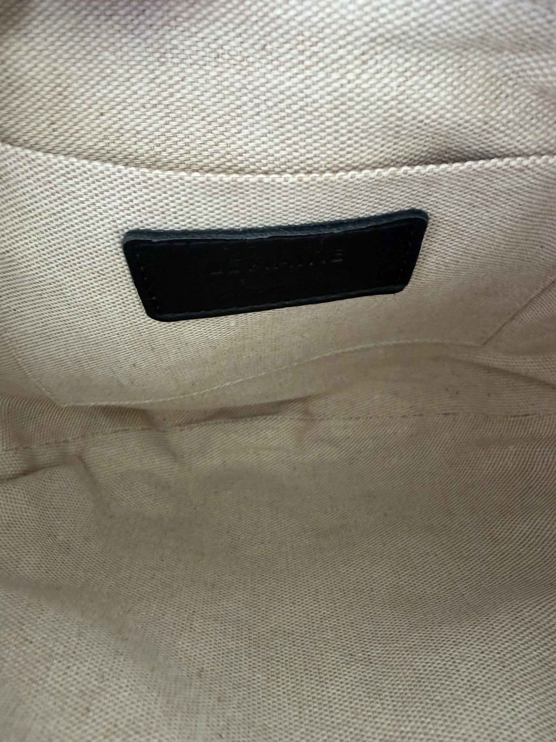 Lemaire Black Leather Croissant Bag